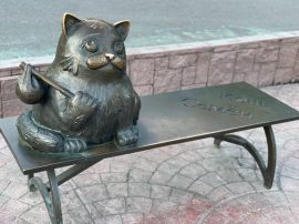 kot-semen Кот Семён, памятник коту-путешественнику в Марманске